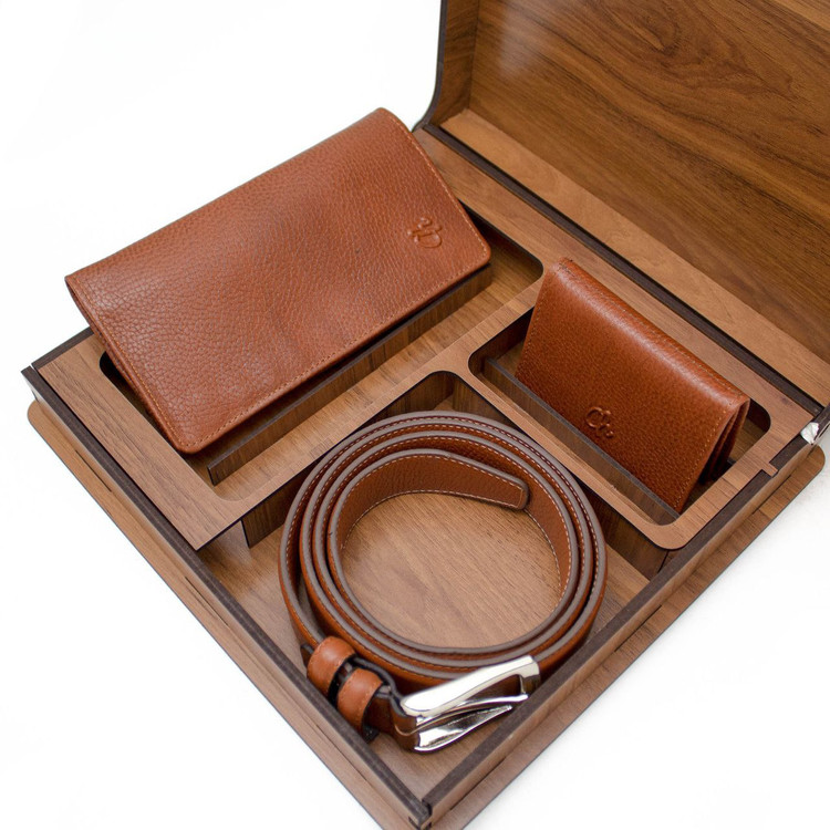 ست هدیه مردانه چرم تبریز