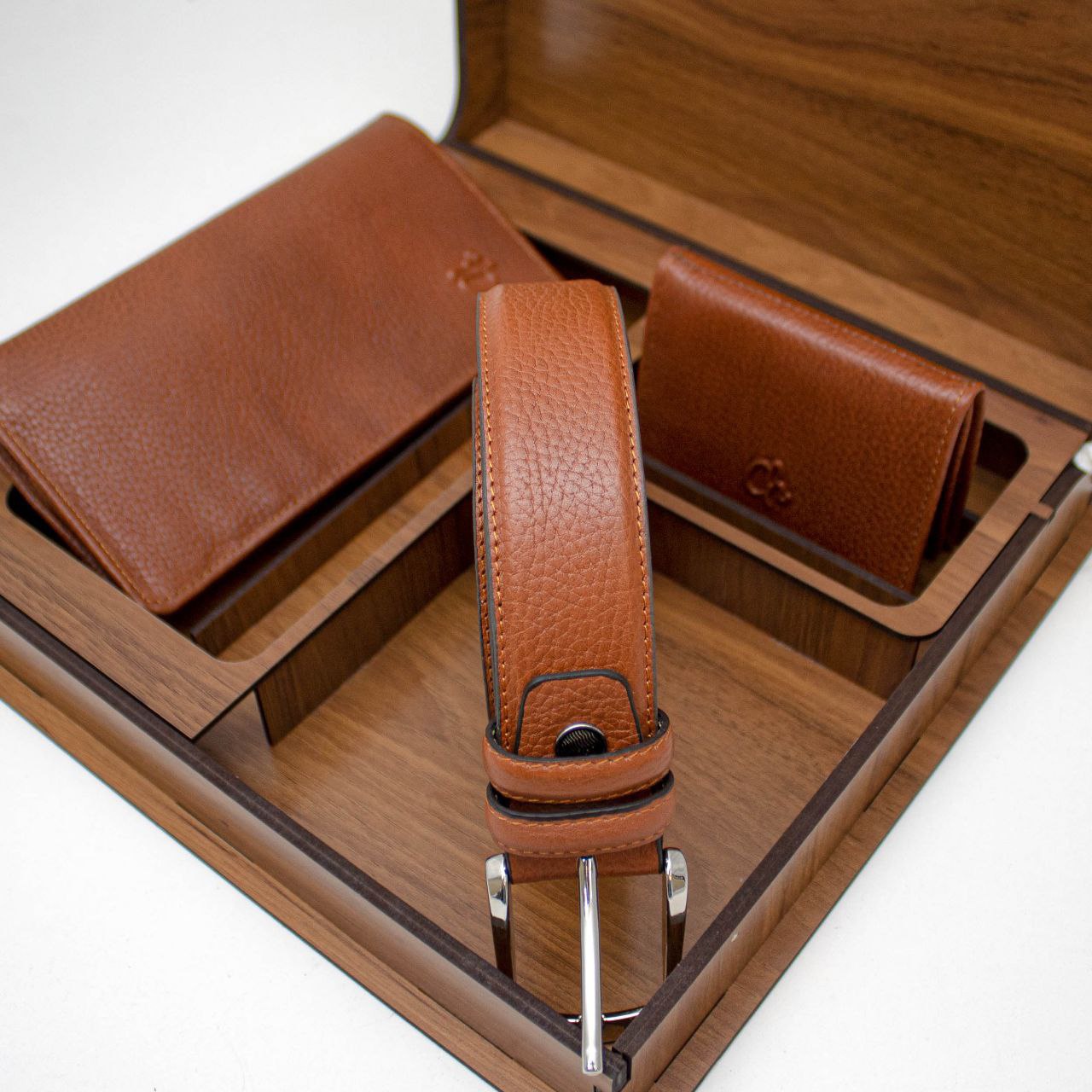 ست هدیه مردانه چرم تبریز