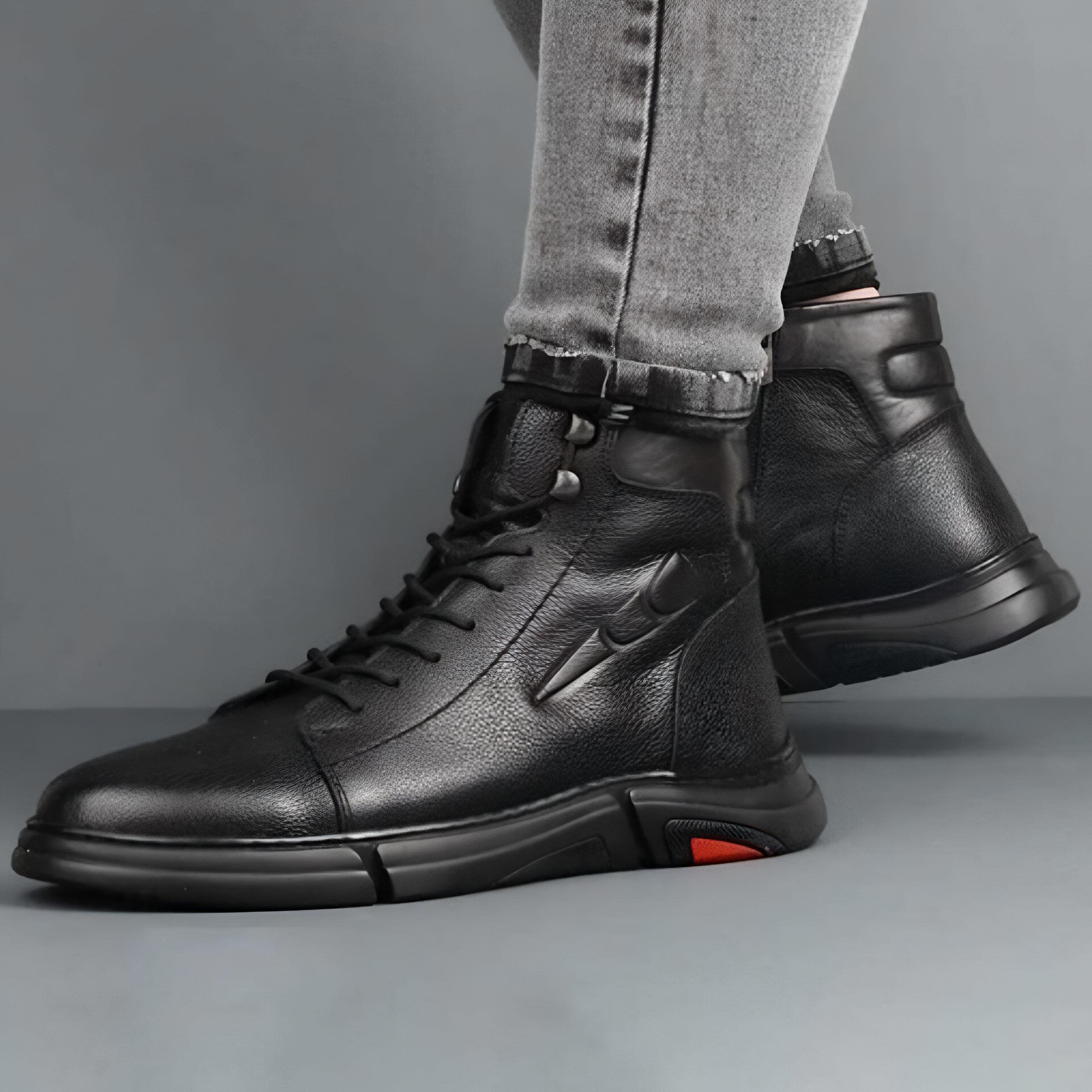 بوت و نیم بوت مردانه چرم طبیعی تبریز چرم ریوا چرم تبریز