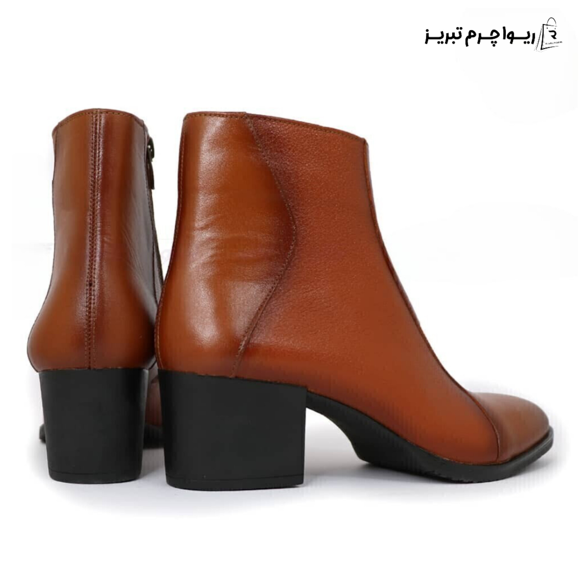 بوت زنانه چرم تبریز چرم طبیعی ریواچرم تبریز
