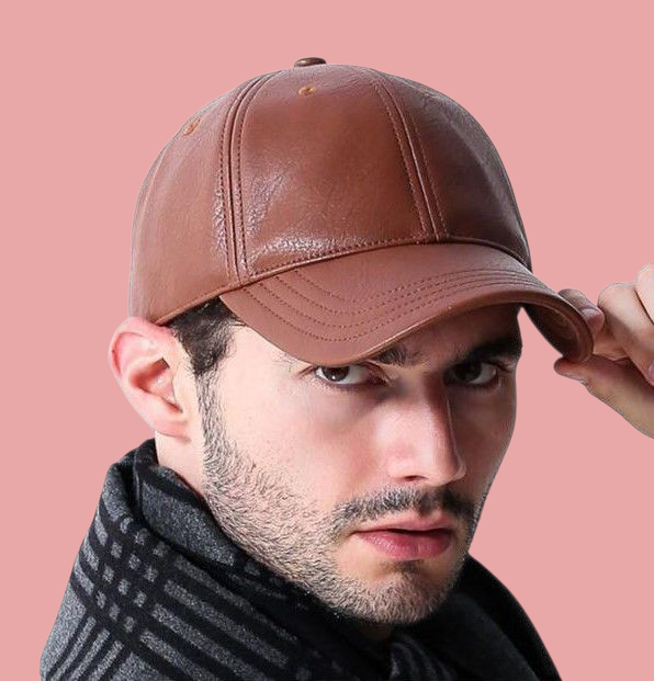 کلاه کپ چرم طبیعی گوسفندی چرم تبریز