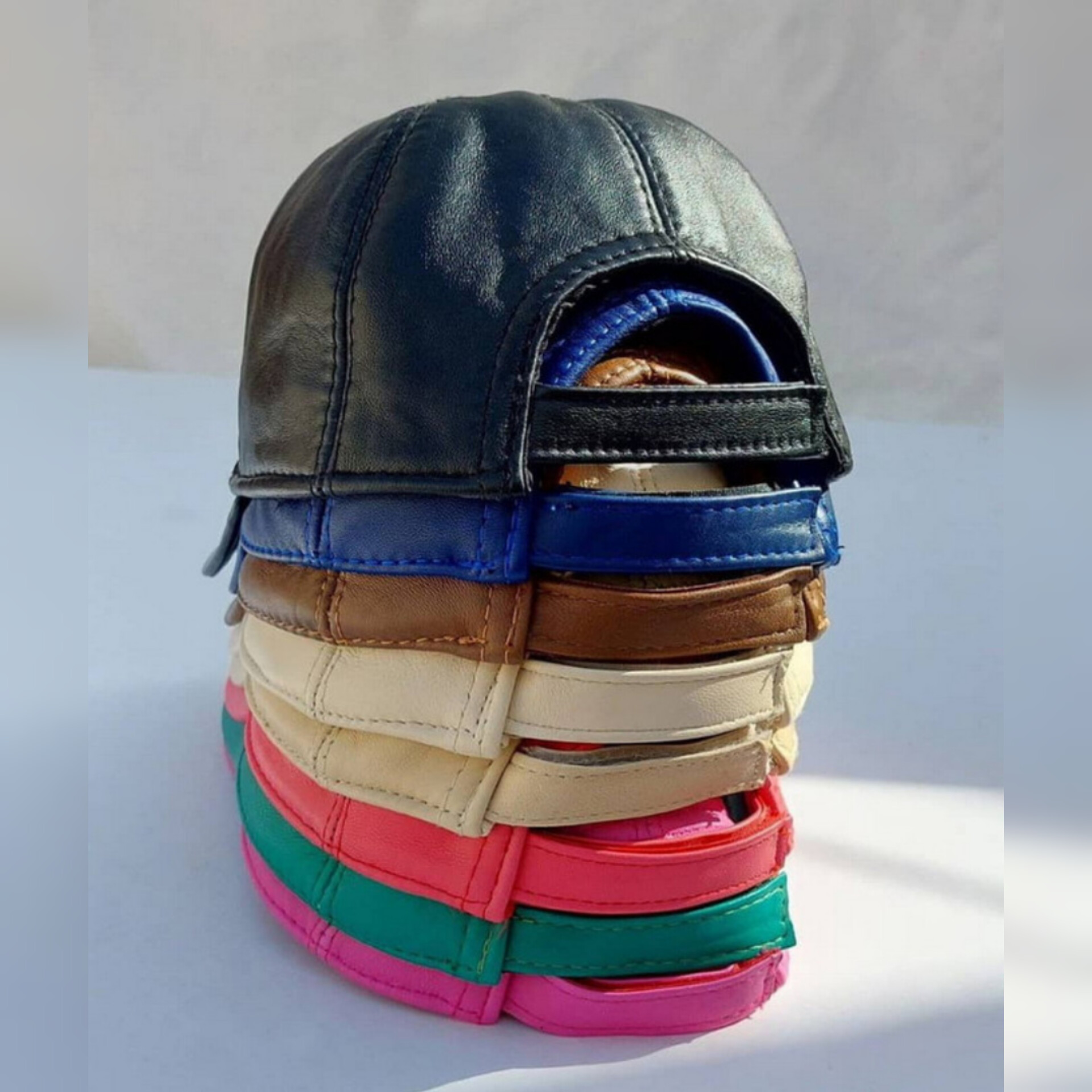 کلاه کپ چرم طبیعی گوسفندی چرم تبریز