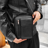 کیف دوشی چرم اسپرت ریواچرم تبریز مدل tt90