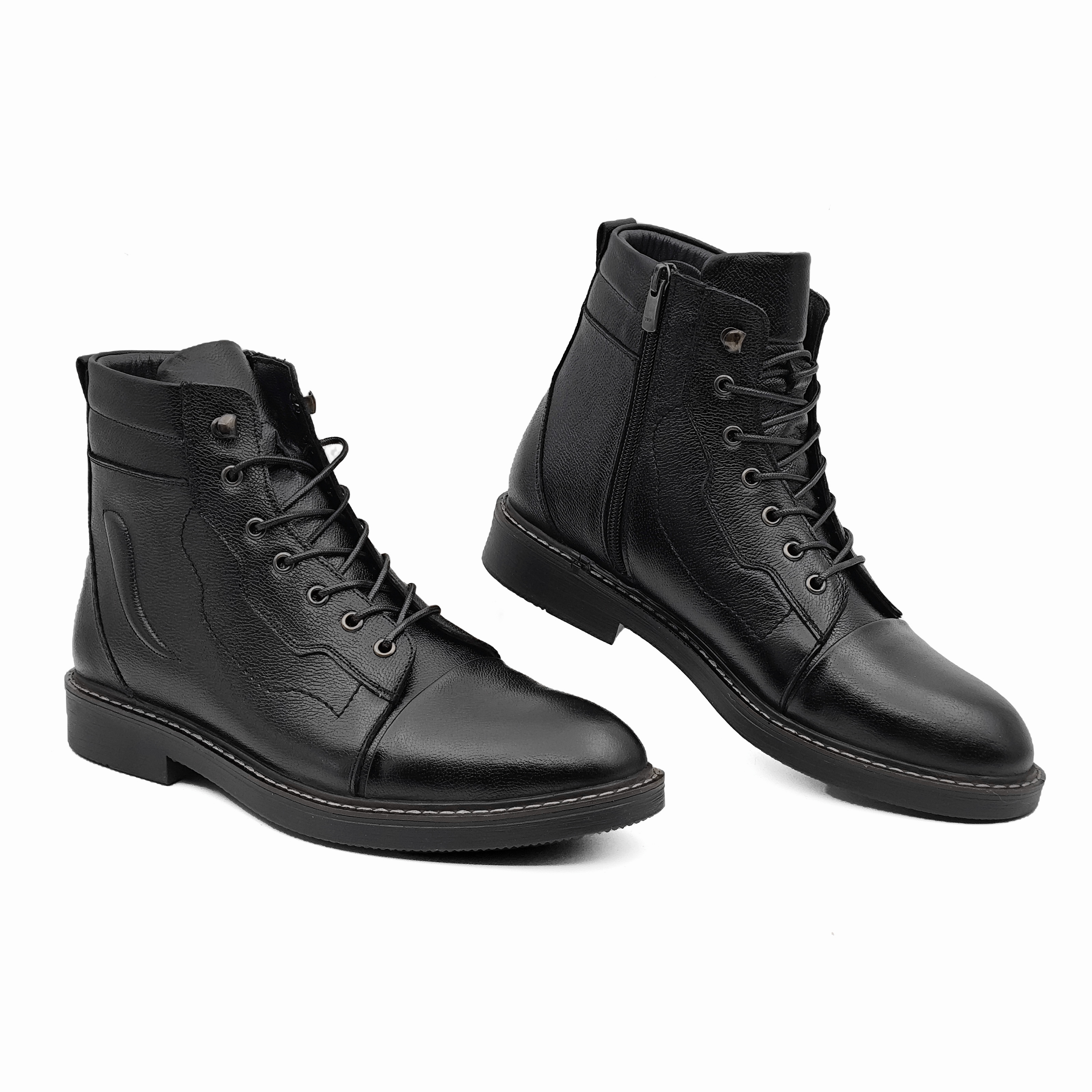 بوت مردانه چرم طبیعی مدل گلادیاتور ریوا چرم تبریز