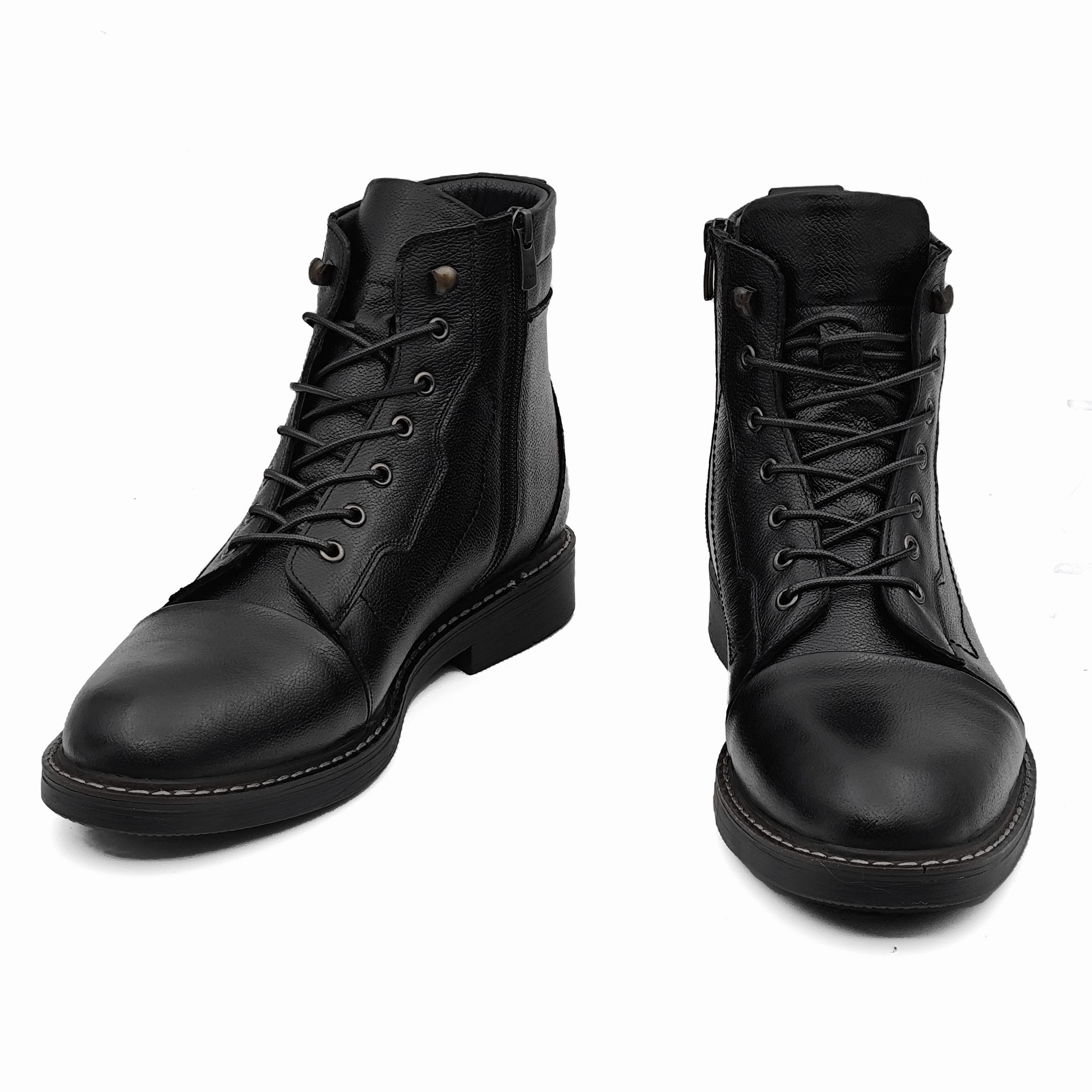 بوت مردانه چرم طبیعی مدل گلادیاتور ریوا چرم تبریز