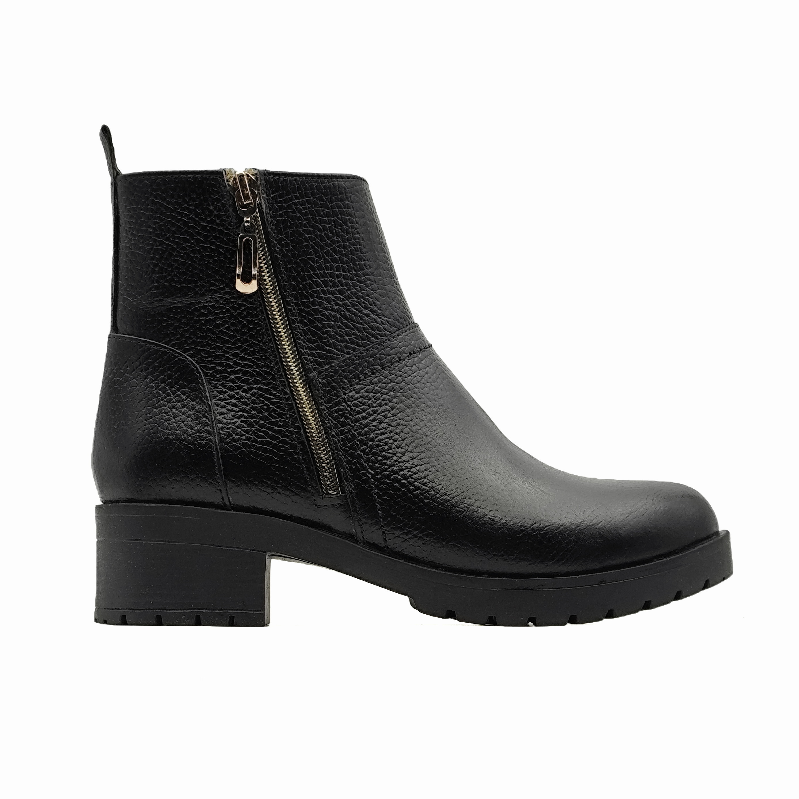 بوت زنانه چرم بی بند ریواچرم تبریز مدل یارا